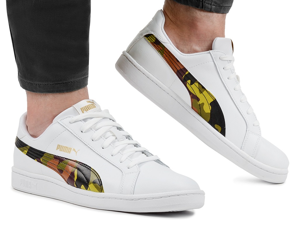 BUTY MĘSKIE PUMA SMASH L CAMO 365601-01 SKÓRA r.44