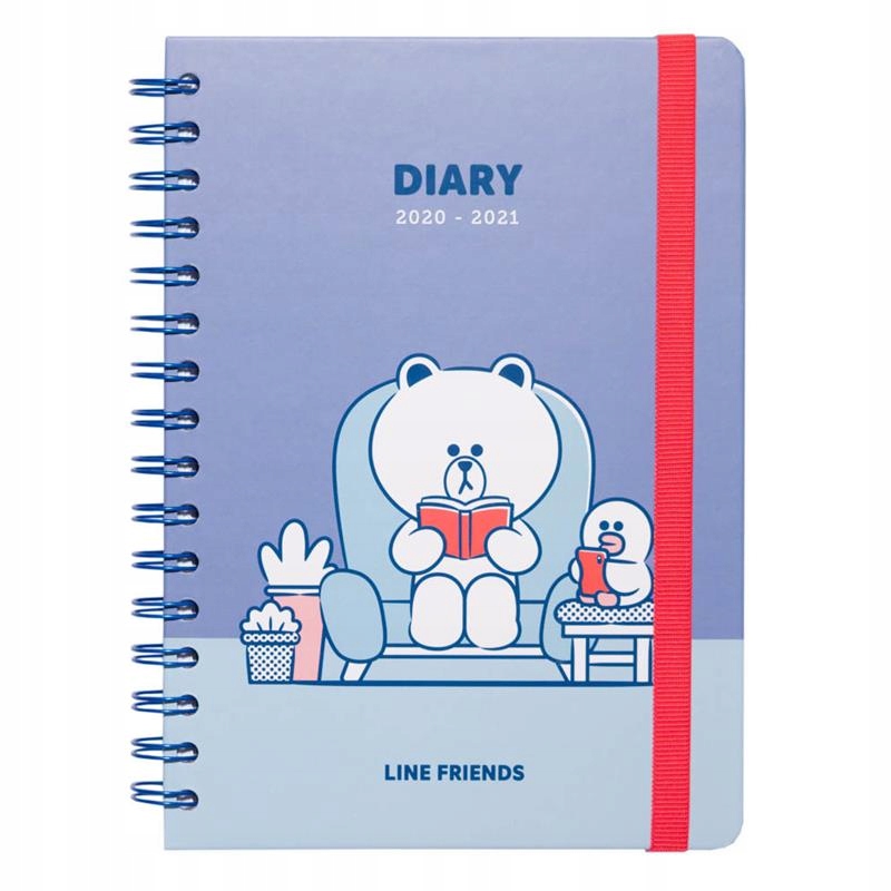 Line Friends - Kalendarz / Planner 2020/2021 A5