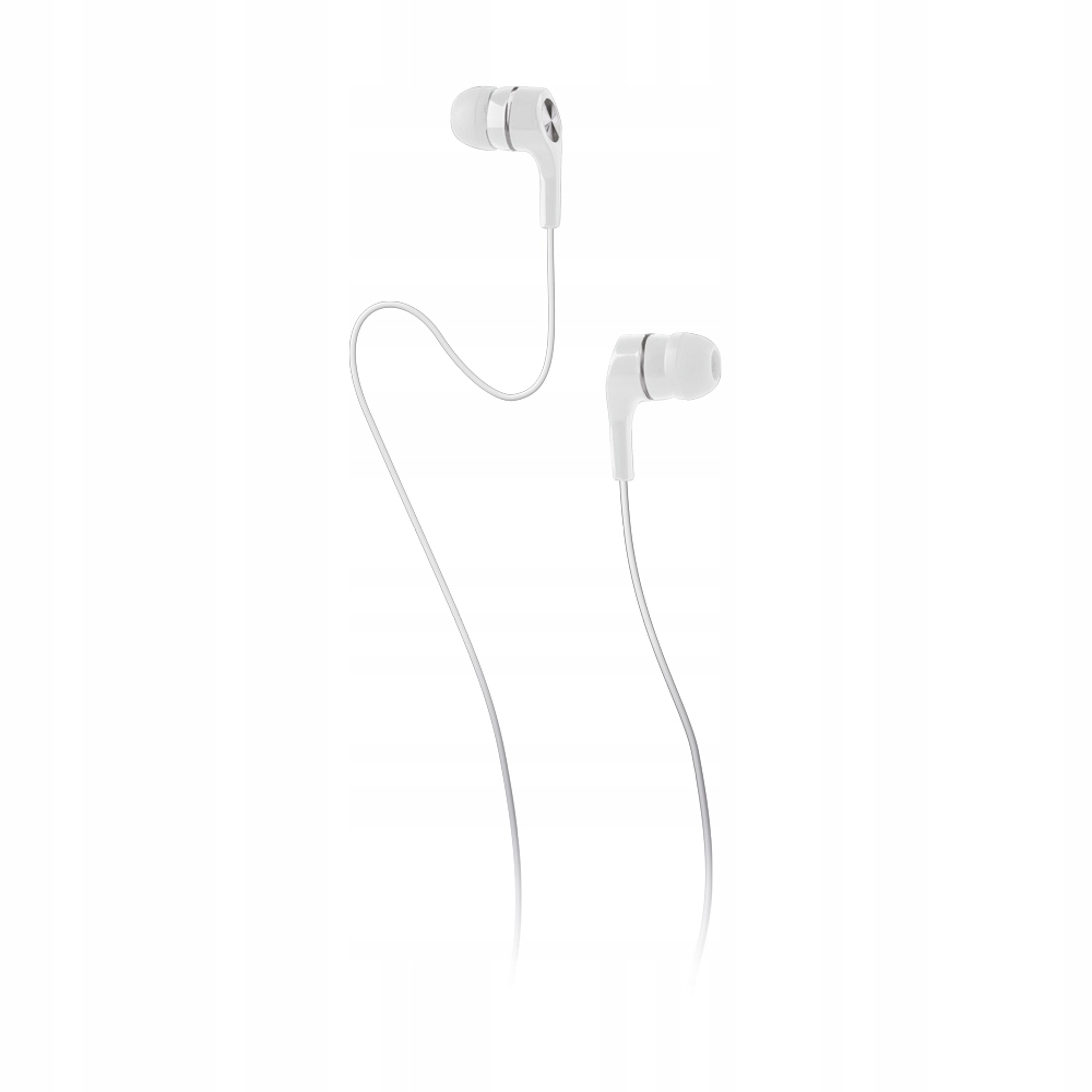 Maxlife słuchawki przewodowe MXEP-01 dokanałowe jack 3,5mm białe