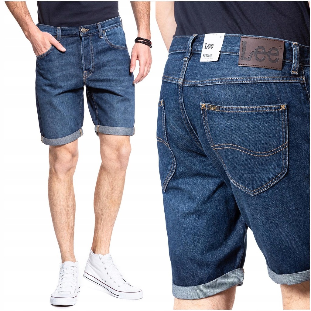 LEE SHORT MĘSKIE SZORTY SPODENKI JEANSOWE W34