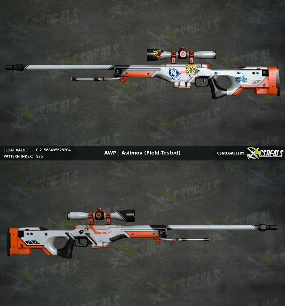 AWP Asiimov Field Tested CS:GO Skórka