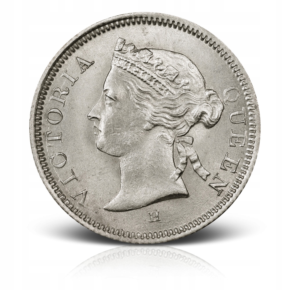 Królowa Wiktoria - 5 centów srebro Hong Kong