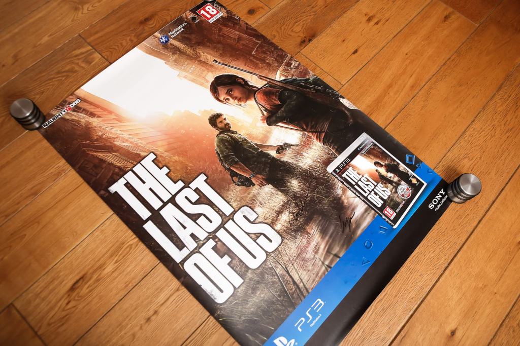 Plakat do gry THE LAST OF US z autografami