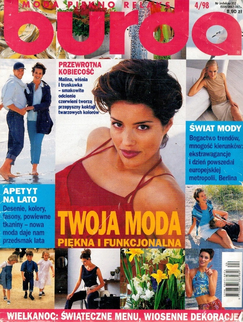 Burda moda piękno relaks 04/1998 z wykrojami
