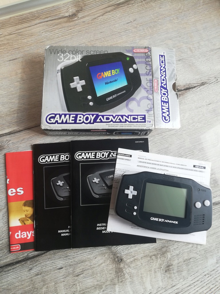 Konsola Nintendo Game boy Advance BOX Czarna !!