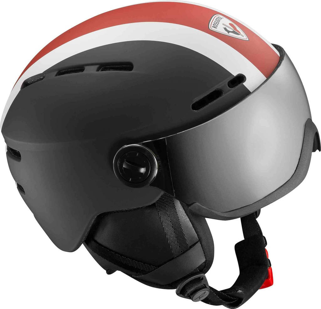 KASK ROSSIGNOL VISOR STRATO CZARNY M/L Z GOGLAMI