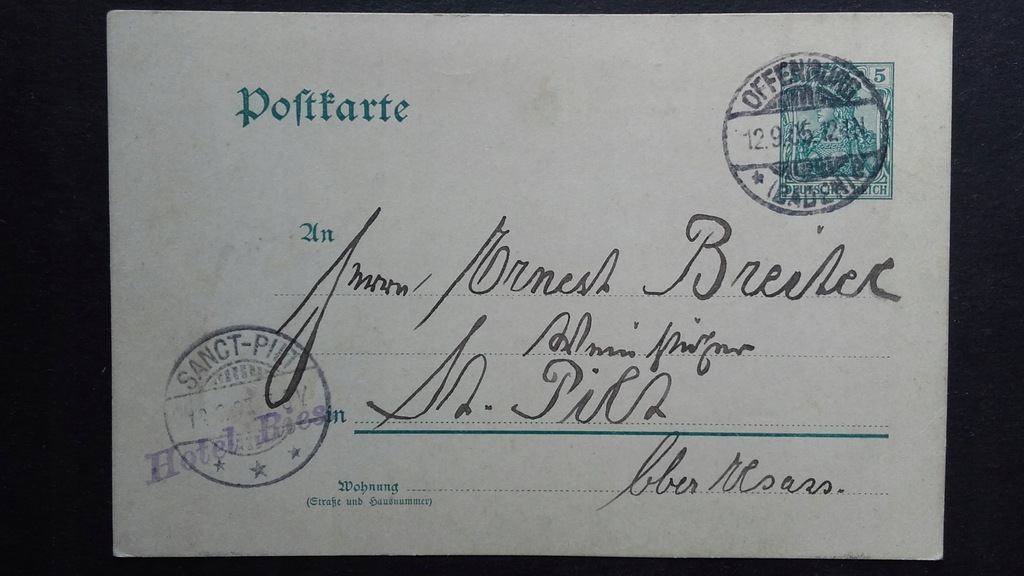 Stara Niemiecka kartka poczt. 1905 rok