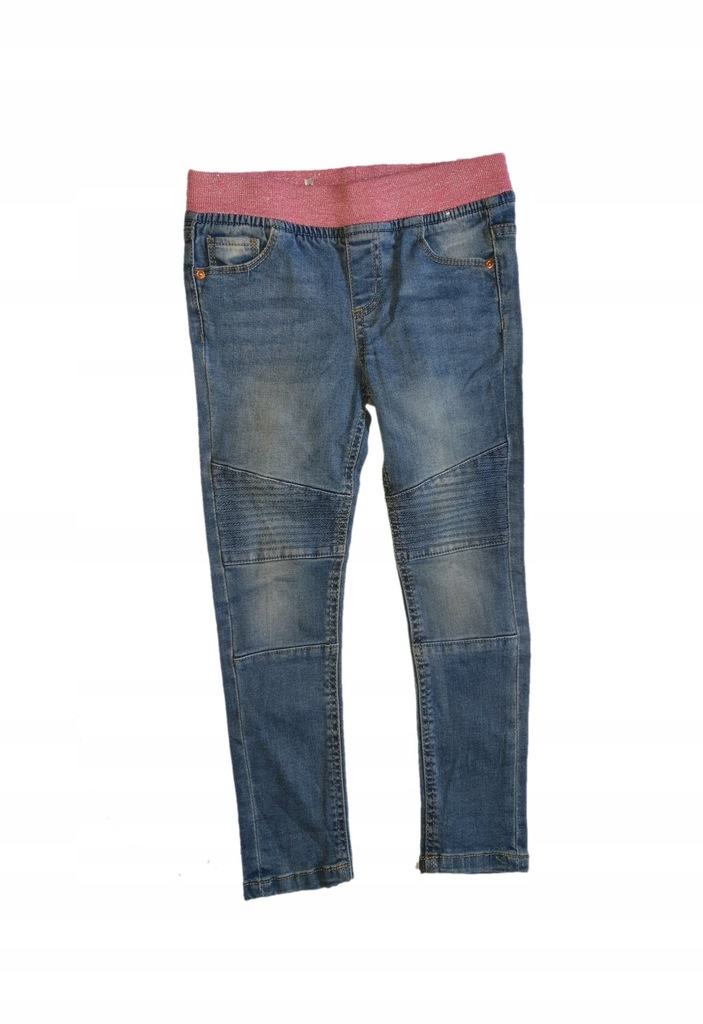 DENIM jeansy na gumce 110 cm 4/5 lat