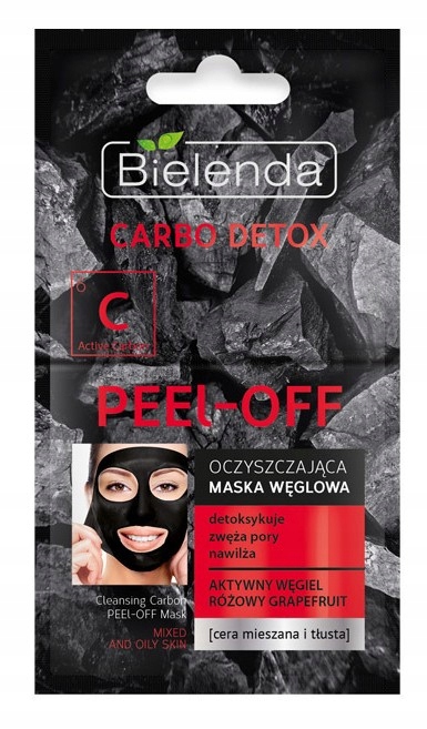 BIELENDA Carbo Detox Maska Peel-Off Oczyszczająca