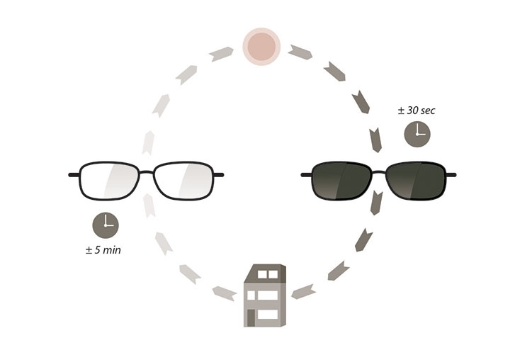 Hoya Sensity 2 Hi-Vision LongLife UV Control Fotochromy Index 1,6