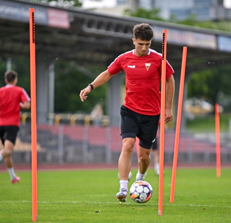 Tyczka treningowa i slalomowa ELITE 33mm 170 cm tyczki Czerwony