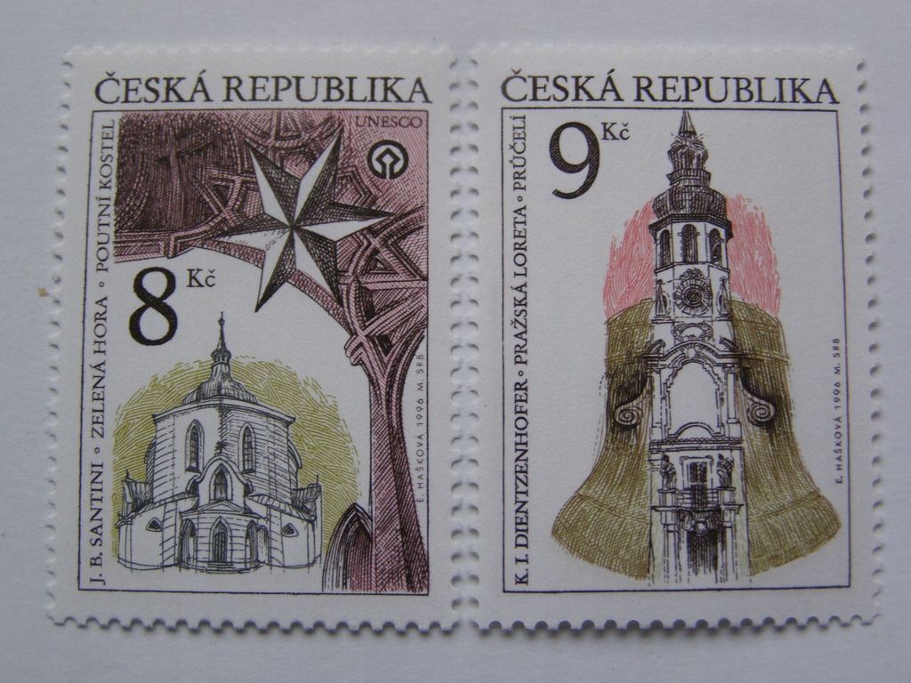 Czechy - zabytki UNESCO - Mi. 119-20 **