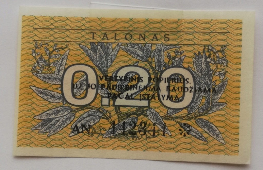 Litwa 0,20 talon 1991