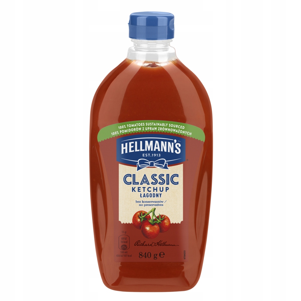 Hellmanns Ketchup łagodny 840g