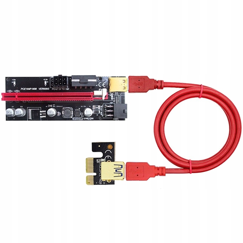 Купить RISER PCI-E 1x-16x USB 3.0 SATA 16-контактный, версия 009S: отзывы, фото, характеристики в интерне-магазине Aredi.ru