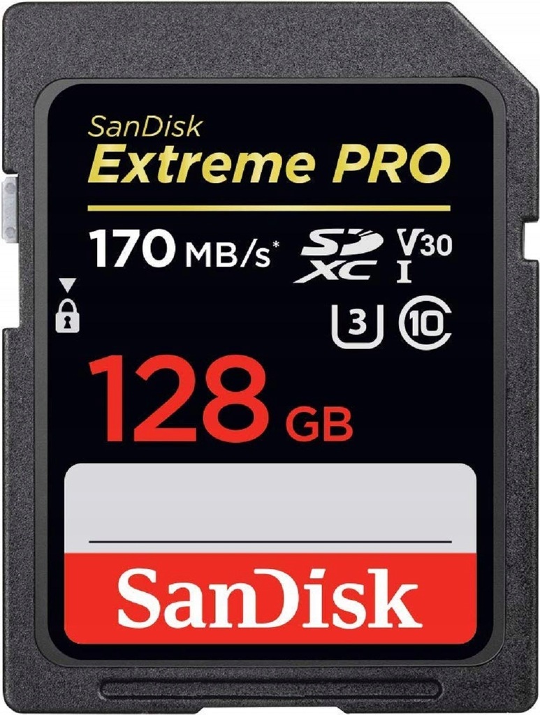 Karta SD SanDisk Extreme Pro 128 GB 170 MB/s