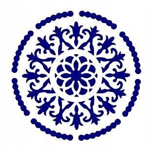 SZABLON ZMYWALNY ORNAMENT A4 20X30CM