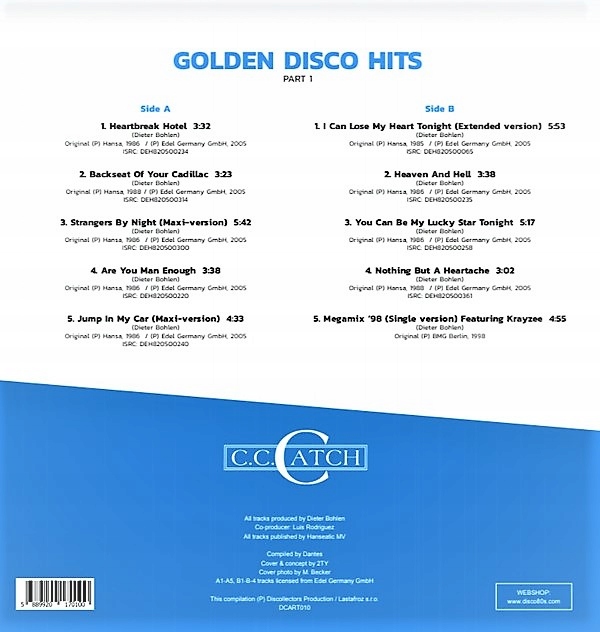 Купить К.С. Catch - Golden Disco Hits Часть 1 АЛЬБОМ 12 дюймов: отзывы, фото, характеристики в интерне-магазине Aredi.ru