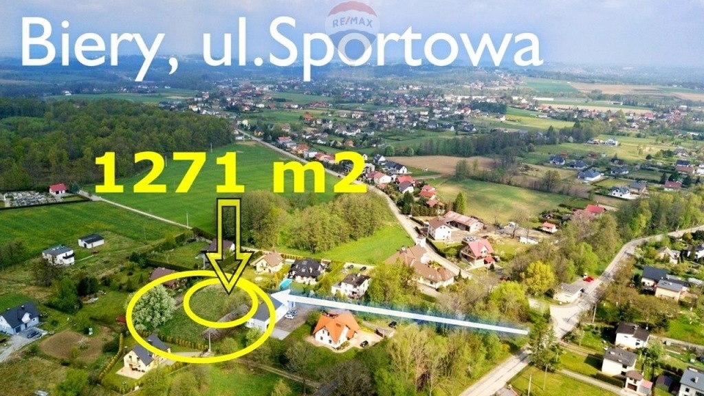 Działka, Biery, Jasienica (gm.), 1271 m²