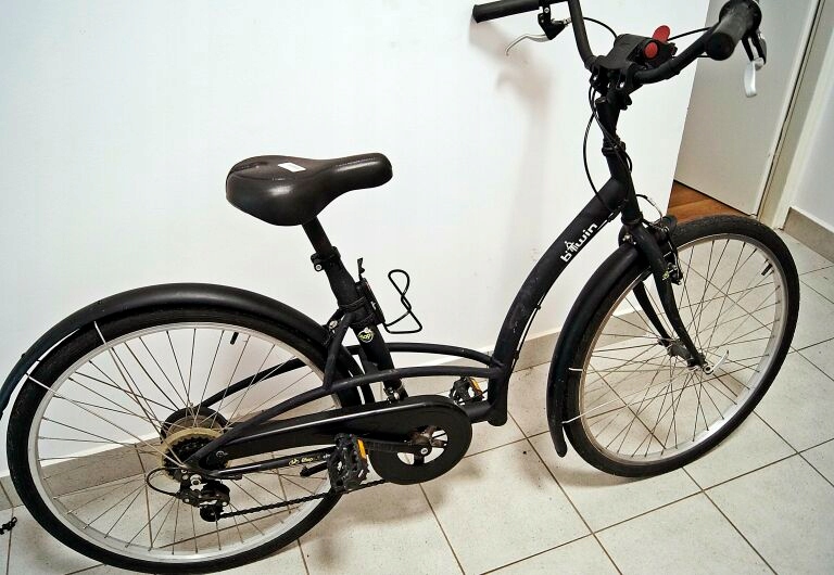 ROWER DAMSKI BTWIN CZARNY RAMA 46/KOŁO 26 11999914850 oficjalne