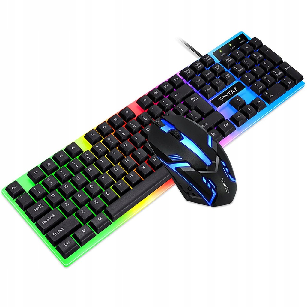 Купить ИГРОВОЙ КОМПЛЕКТ КЛАВИАТУРА МЫШЬ RGB С ПОДСВЕТКОЙ: отзывы, фото, характеристики в интерне-магазине Aredi.ru