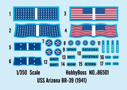 Купить Линкор BB-39 USS Arizona Hobby Boss 86501 1:350: отзывы, фото, характеристики в интерне-магазине Aredi.ru