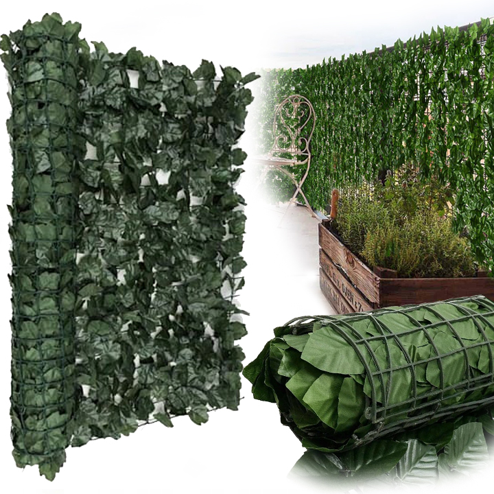 Osłona maskująca siatka bluszcz 100 x 300 cm