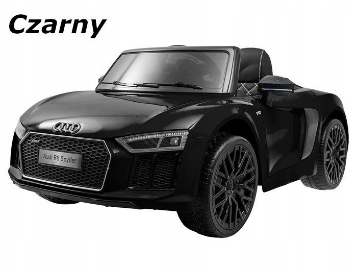 AUDI R8 SPYDER Autko na akumulator Czarny