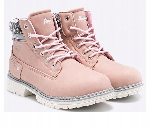 AMERICAN 123-W PINK TIMBERKI NORGE TRAPERY RÓŻ 41