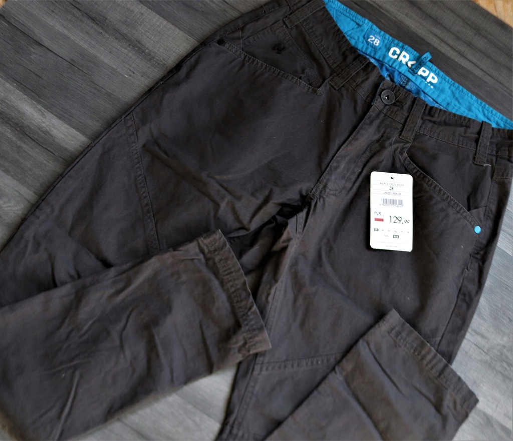 CROPP ciemne męskie spodnie 28 street&workwear