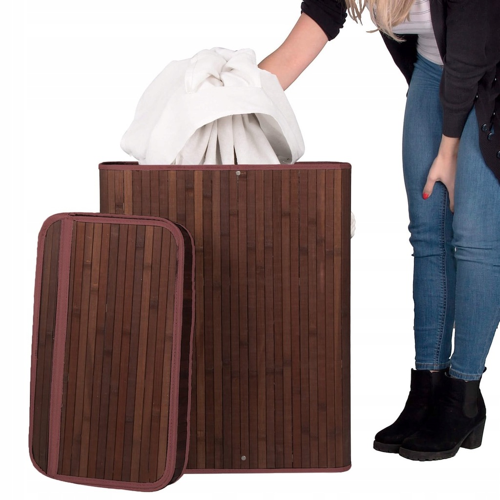 Купить КОРЗИНА ДЛЯ БЕЛЬЯ С КРЫШКОЙ НАТУРАЛЬНЫЙ БАМБУК 100Л: отзывы ...