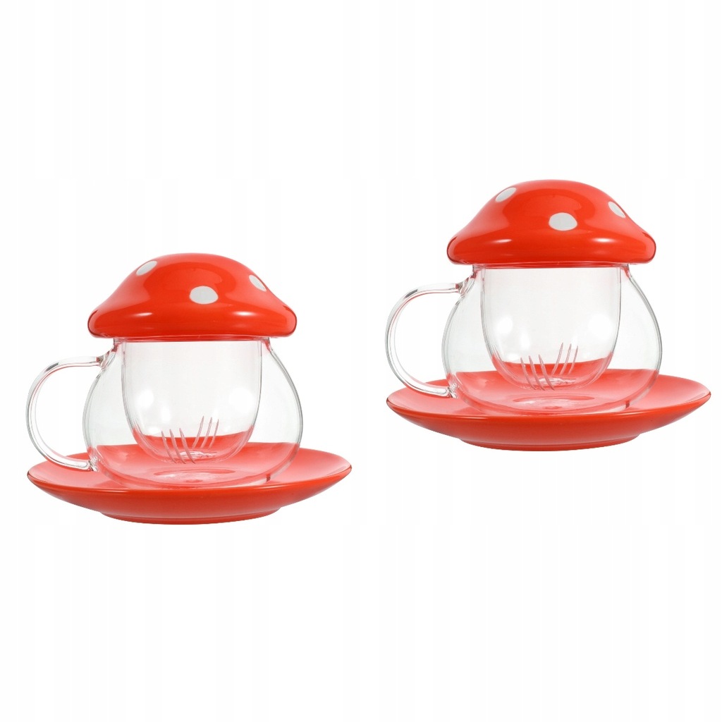 Mushroom Cup Ceramic Office 2 Sets