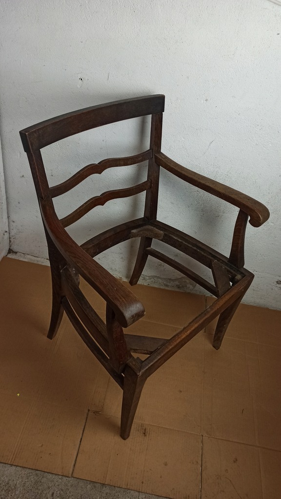 Stylowe krzesło fotel stelaż Art deco do biurka