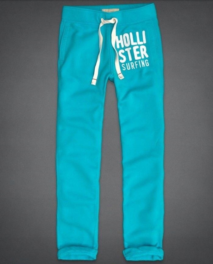 Hollister niebieskie spodnie dresowe M/L