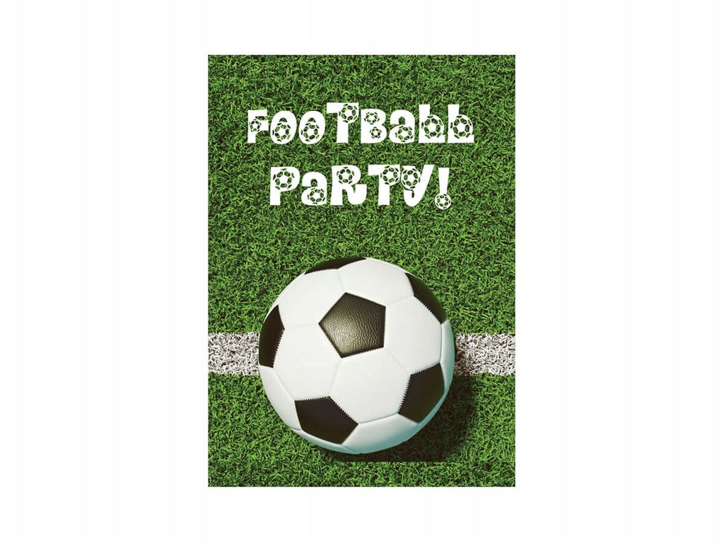 Zaproszenia personalizowane urodziny Piłka Nożna