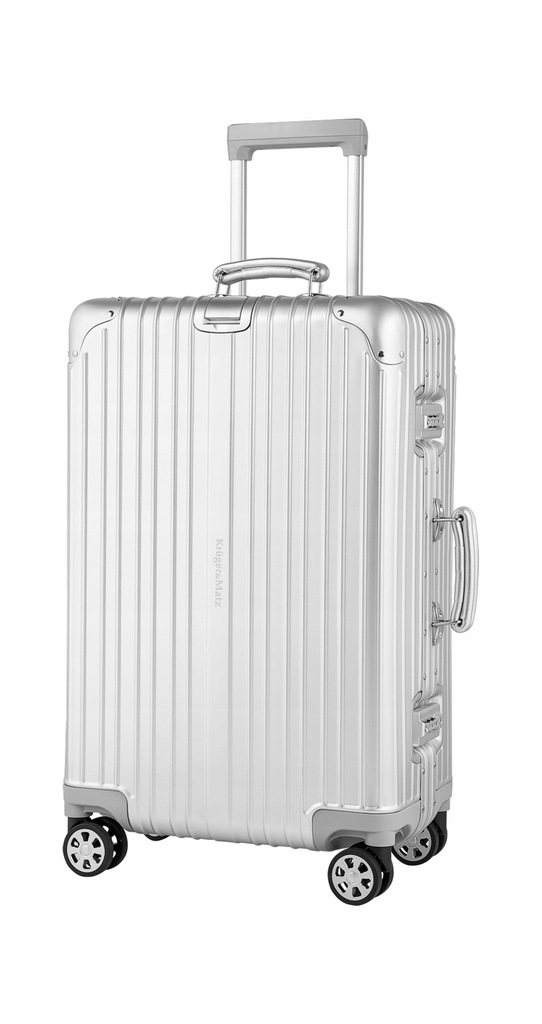 KM0298-M Średnia walizka aluminiowa na kółkach