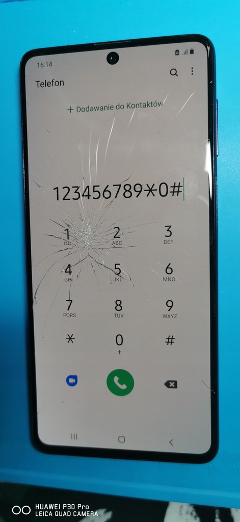 Wyświetlacz Samsung M51 M515 Oryginał zbita szybka