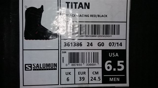 buty snowboardowe Salomon Titan r. 39 245mm 24,5 c buty snowboardowe Salomon Titan r. 39 245mm 24,5 c