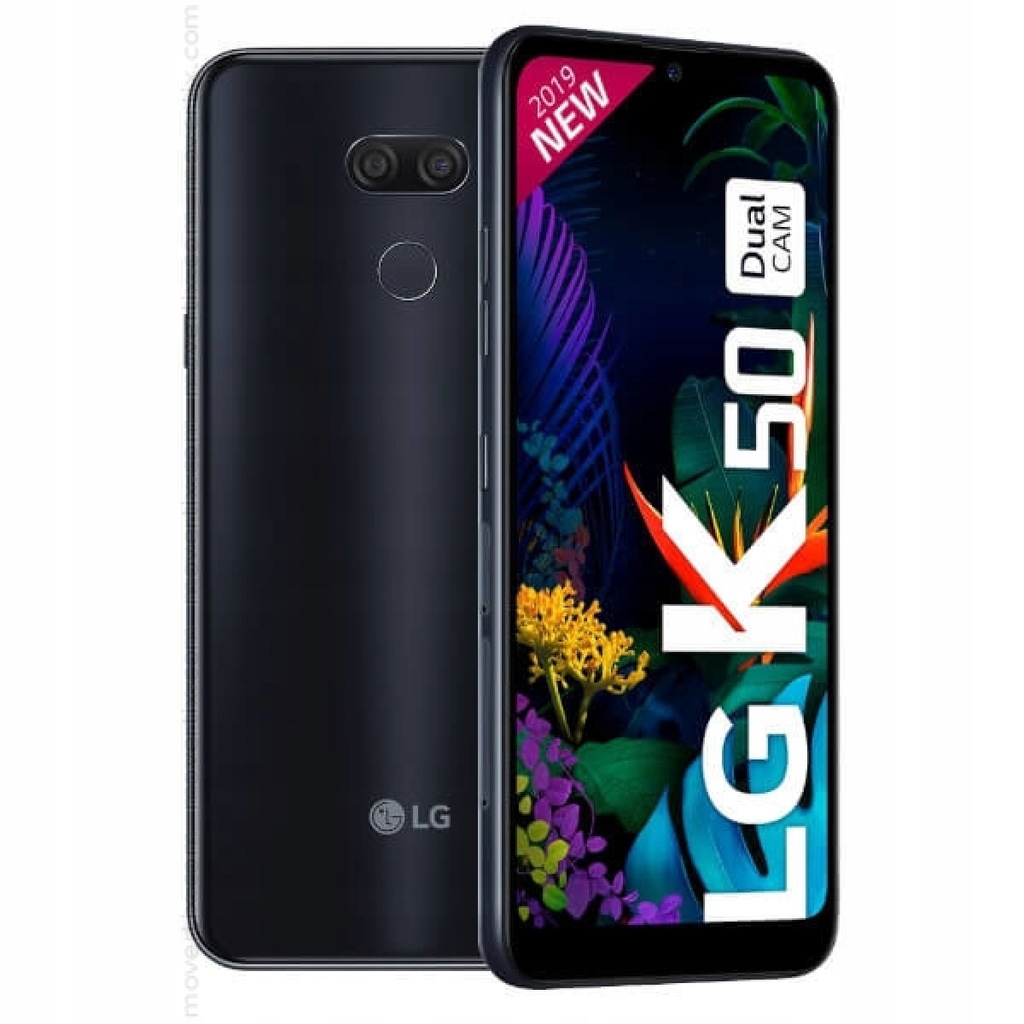 Smartfon LG K50 Czarny NOWY folia