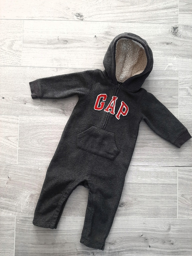 Baby GAP kombinezon polarowy pajac rampers 12-18