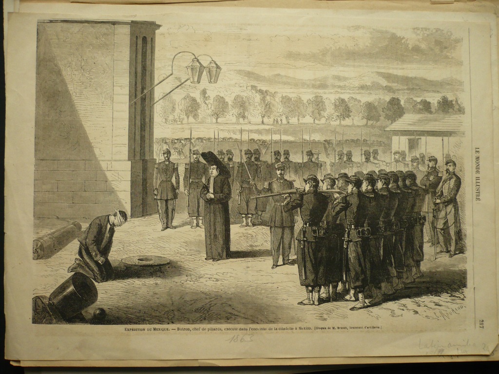 egzekucja Butrona w Meksyku, oryg. 1863