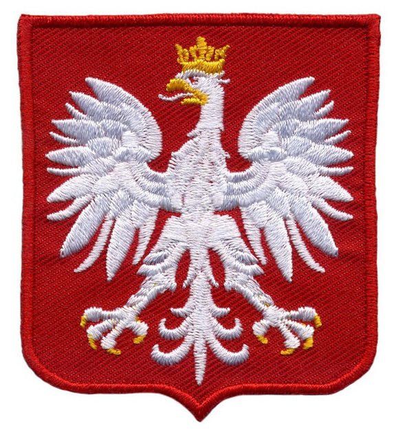 Naszywka Godło Polski HERB RP POLSKA, średni wzór