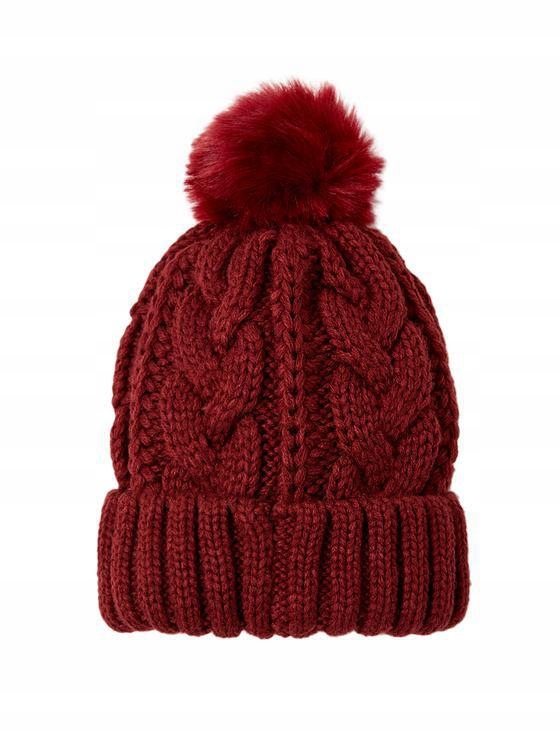 DA2613 ZARA KIDS__MD6 CZAPKA ZIMOWA POMPON