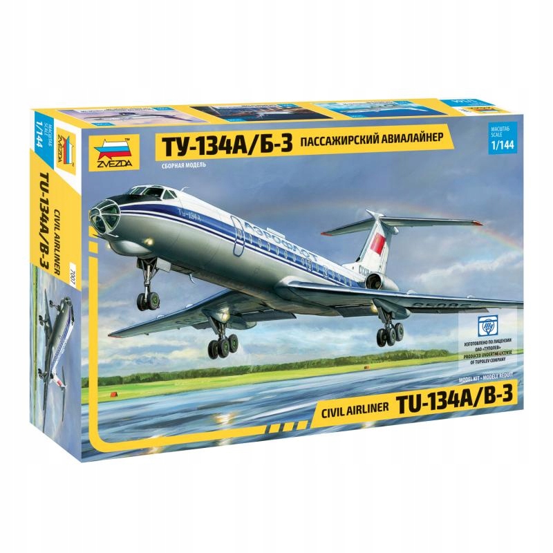 Tu-134A/B-3 - 7007 Zvezda skala 1/144
