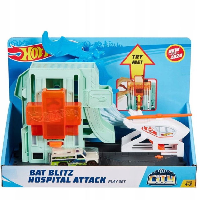 HOT WHEELS CITY ATAK NIETOPERZA +Autko GJK90