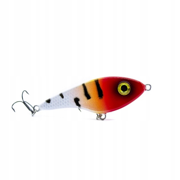 WOBLER NA SZCZUPAKA DUŻEGO OKONIA JERK 8 TIGER