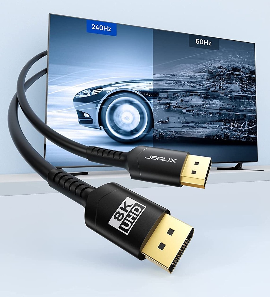 Купить Кабель JSAUX DisplayPort DP 1,4 3 м 8K 60 Гц 4K 144 Гц: отзывы, фото, характеристики в интерне-магазине Aredi.ru
