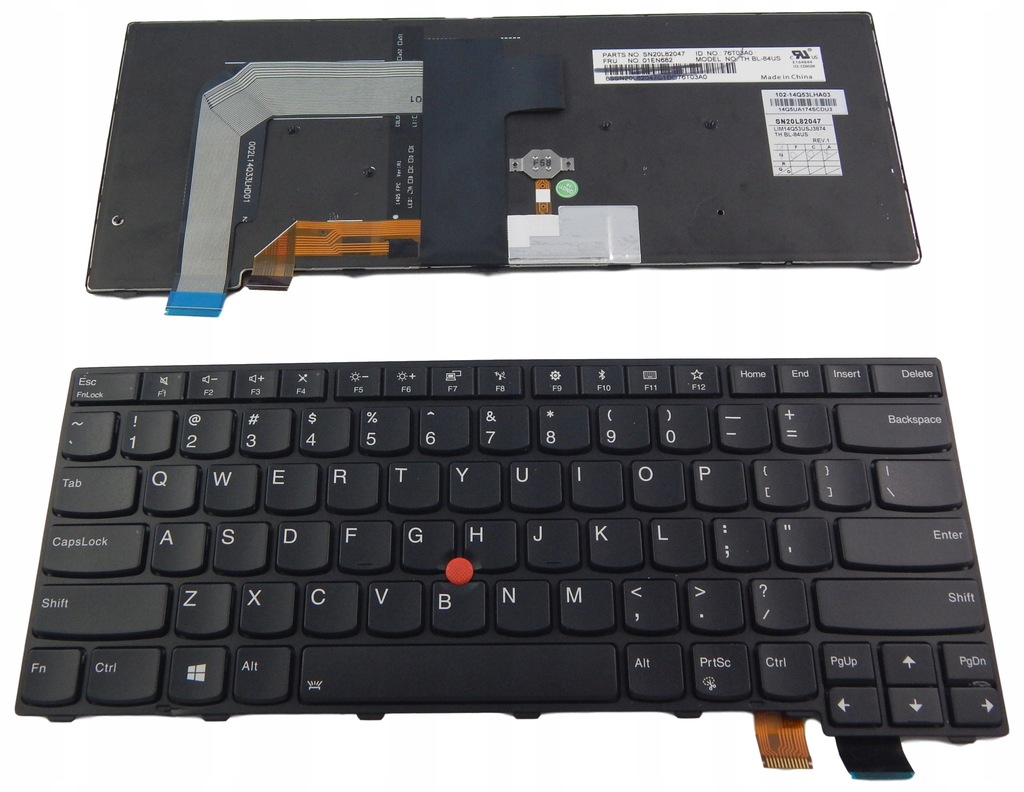 KLAWIATURA LENOVO T460 T460S T460P NOW LED L460