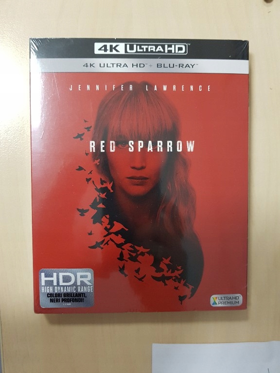 Czerwona Jaskółka UHD 4K folia PL Red Sparrow