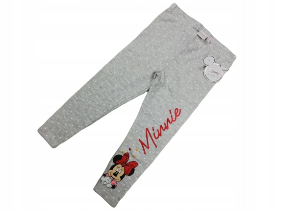 DISNEY myszka MINNIE legginsy GROCHY broka 104/3-4